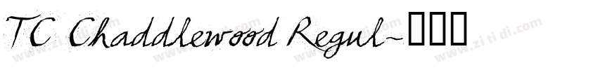 TC Chaddlewood Regul字体转换